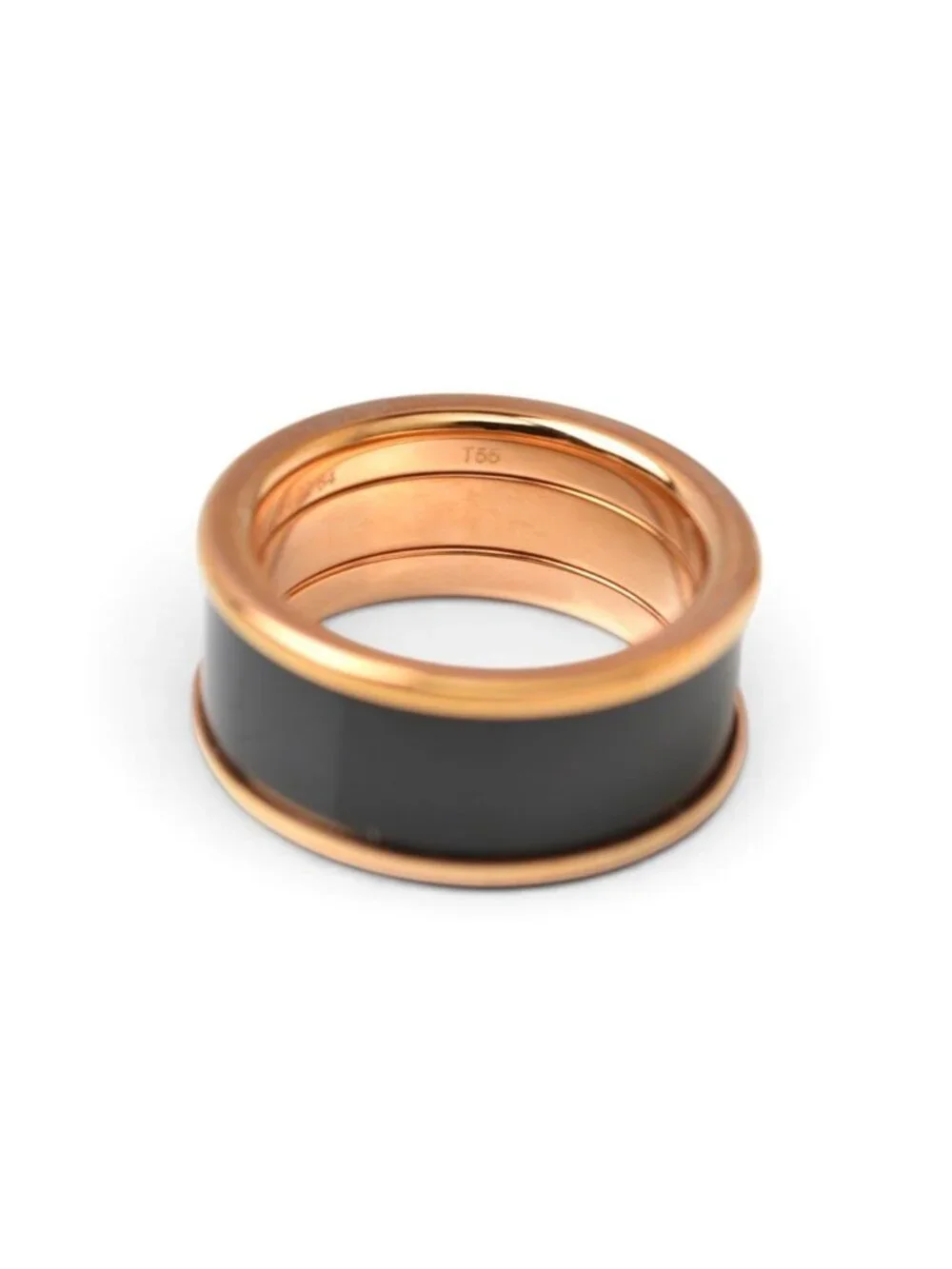 Hermes Ring Uni MM H Dearman Black Pink Gold
